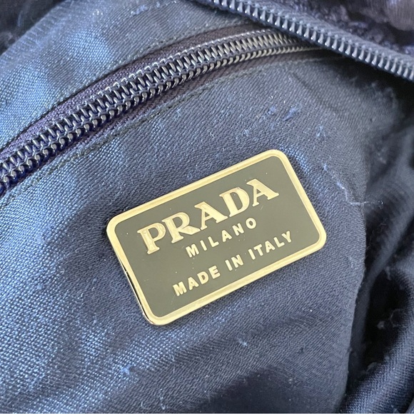 Prada rare purple blue velvet crossbody shoulder bag - Picture 11 of 13